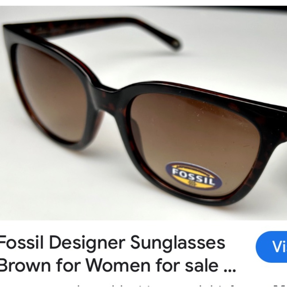Fossil Womens UV Protected Brown sunglasses